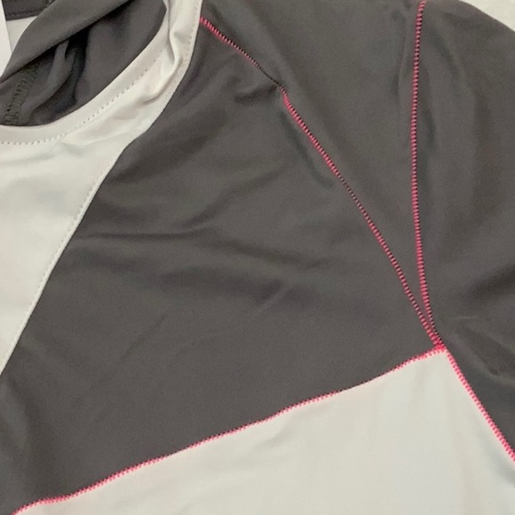 Spyder CYCLING HOODED top - Grey/Wht/Pink - Picture 5 of 14